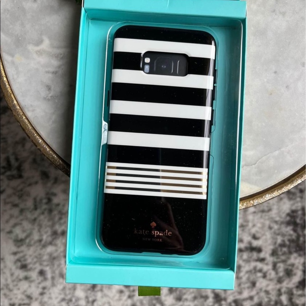 Kate Spade New York Samsung Galaxy S8+ Striped Phone Case NEW!KSSA-035-STBWG - Picture 9 of 10